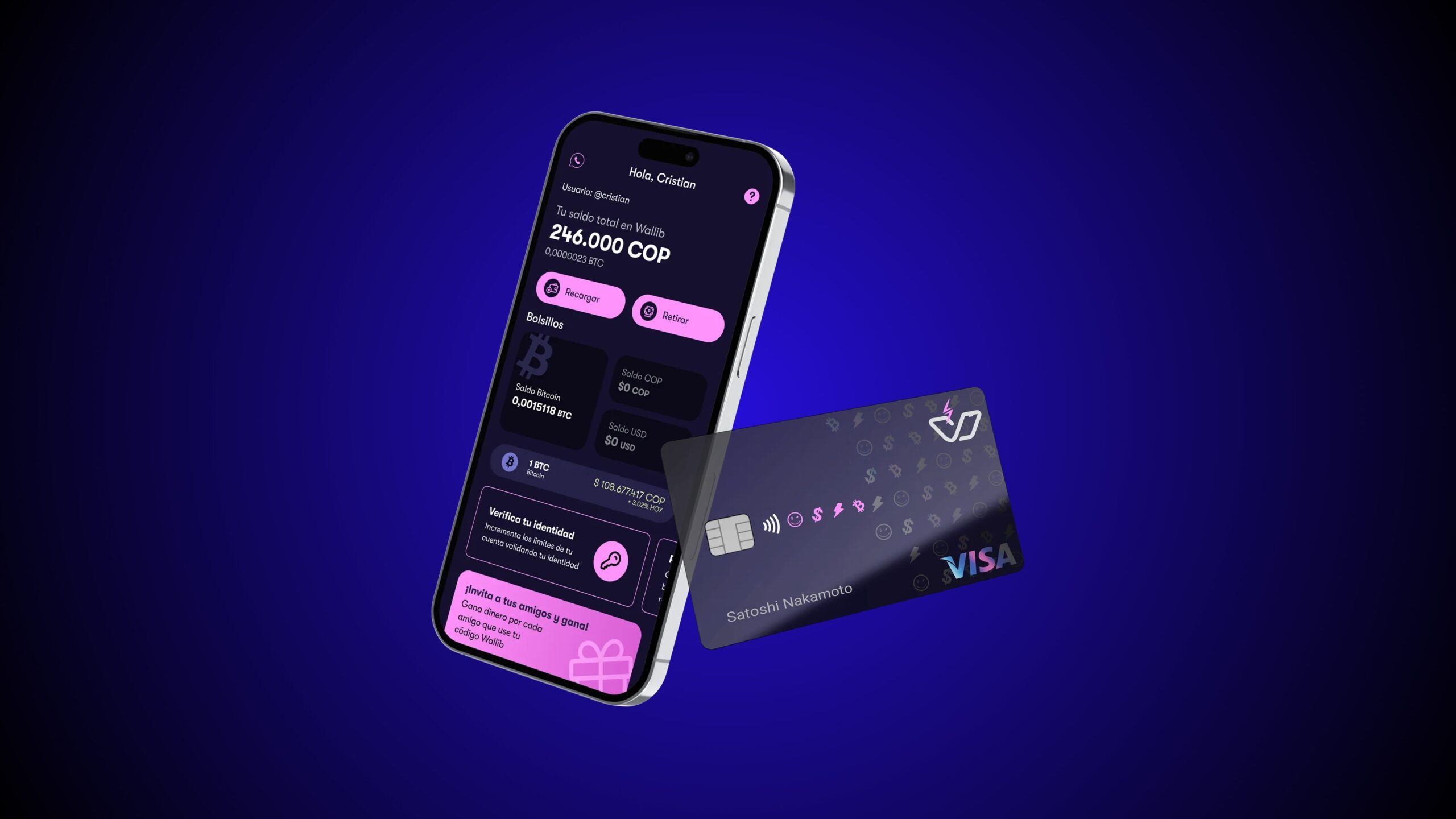 Wallib Lança O Primeiro Cartão De Débito Visa De Moeda Híbrida Da Colômbia